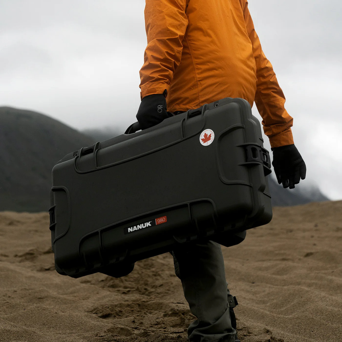 Nanuk 980 Medium-Series Pro Photo Kit Protective Case with Padded Dividers & Lid Organizer - Olive