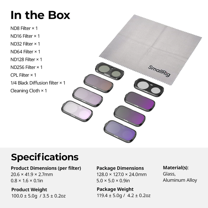 SmallRig All-in-One Filter Kit for Insta360 Luna Ultra 6687