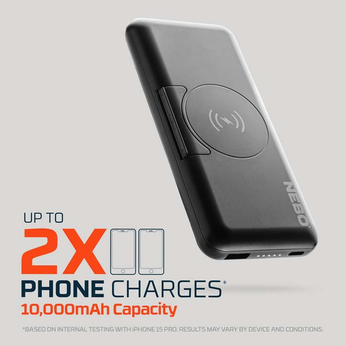 Nebo 10K Wireless Power Bank (37 Watt Hours)