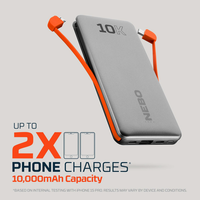 Nebo 10K Power Bank IC (37 Watt Hours)