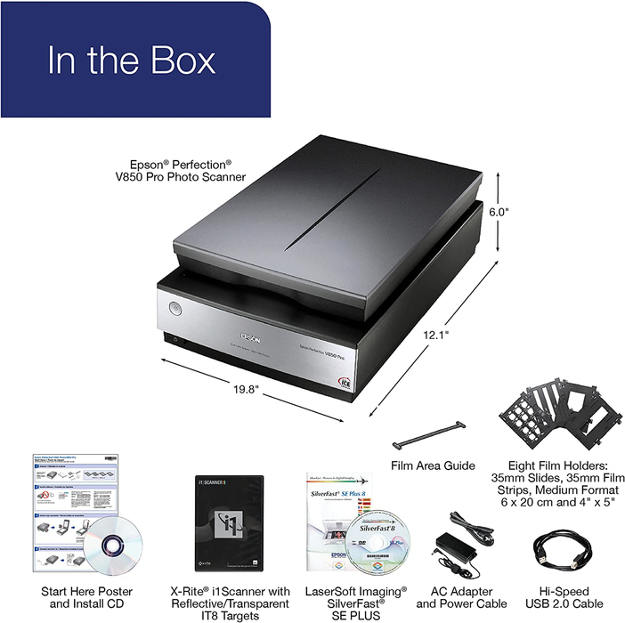 Epson Perfection V850 Pro Photo Color Scanner