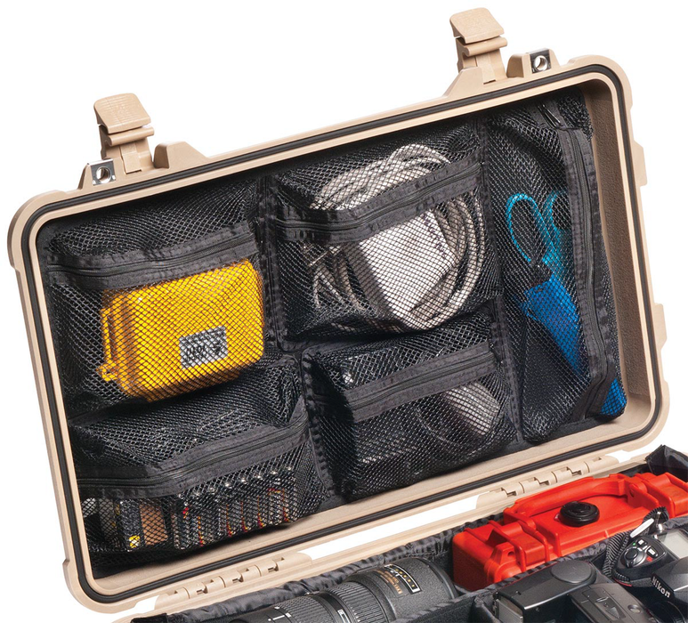Pelican 1519 Lid Organizer for 1510 Protector Carry-On Case - Black