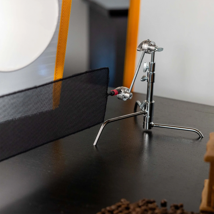 Matthews 5" Pocket C-Stand with 1/4"-20 Adapter - Black