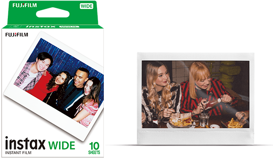 Fujifilm Instax Wide White Frame Instant Film Twin Pack - 20 Exposures
