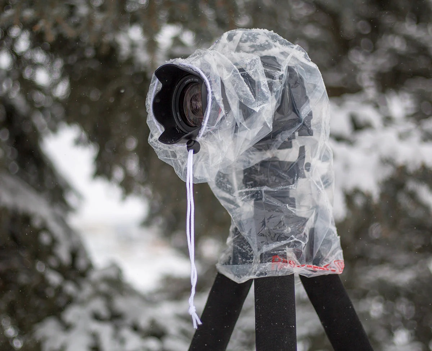 Op/Tech Original Rainsleeve Camera Cover - Clear (2-Pack)