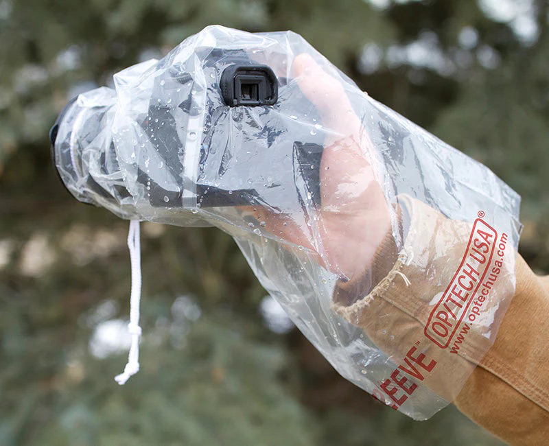 Op/Tech Original Rainsleeve Camera Cover - Clear (2-Pack)