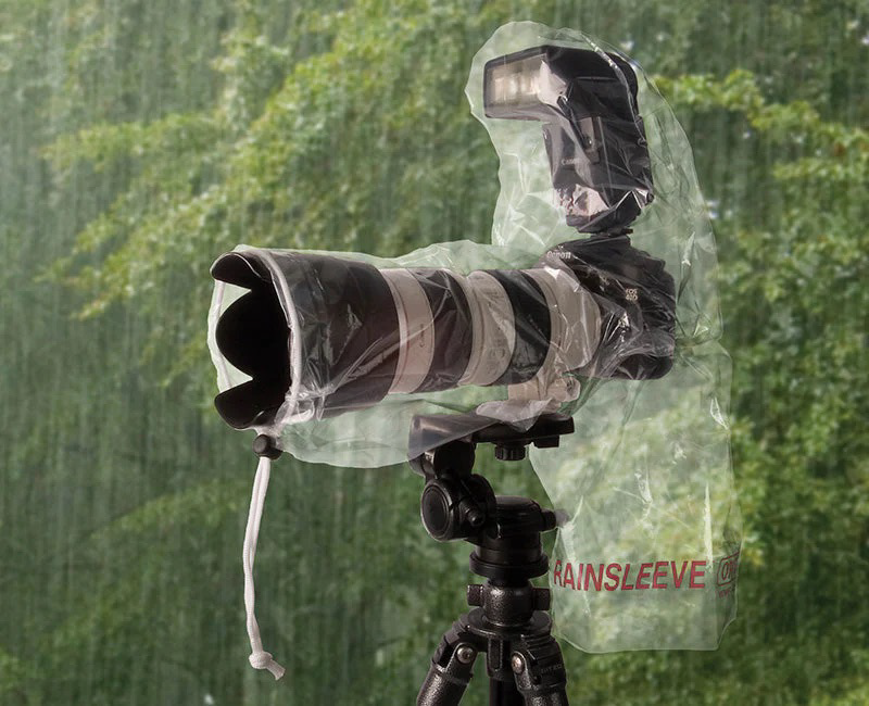 Op/Tech Original Rainsleeve Camera Cover - Clear (2-Pack)