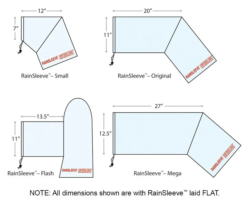 Op/Tech Original Rainsleeve Camera Cover - Clear (2-Pack)