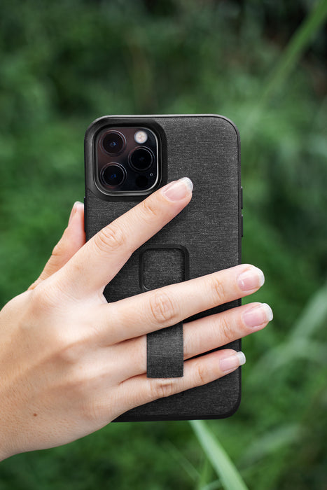 Peak Design Mobile Everyday Fabric Loop Case for iPhone 12/12Pro, 6.1" - Charcoal