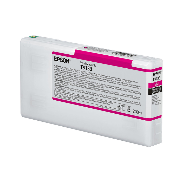 Epson T9133 UltraChrome HDX Magenta Ink Cartridge for SureColor SC-P5000 Printers - 200 mL
