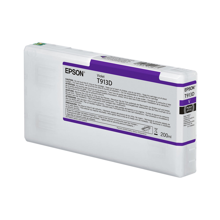 Epson T913D UltraChrome HDX Violet Ink Cartridge for SureColor SC-P5000 Printers - 200 mL