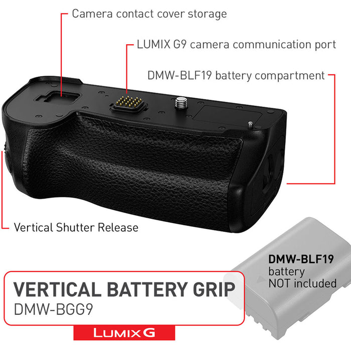 Lumix DMW-BGG9 LUMIX G9 Vertical Battery Grip