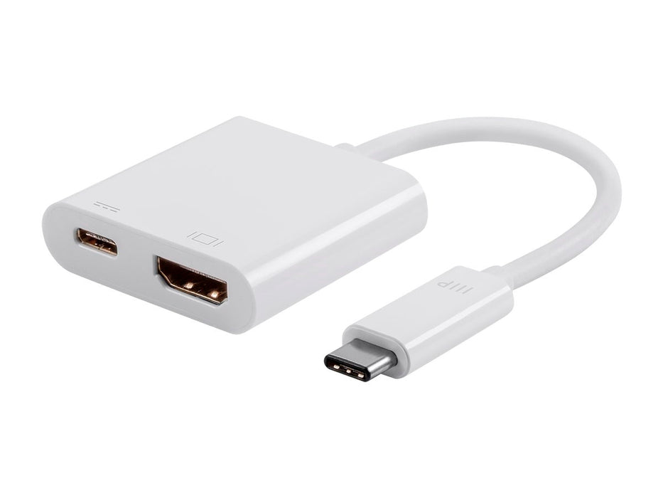 Monoprice Select Series USB-C to HDMI and USB-C (F) Dual Port Adapter