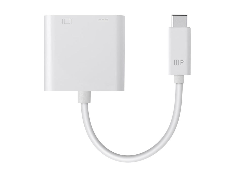 Monoprice Select Series USB-C to HDMI and USB-C (F) Dual Port Adapter