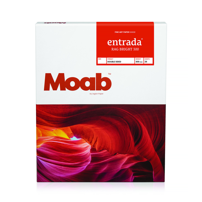 Moab Entrada Rag Bright 300, 17" x 22" - 25 Sheets