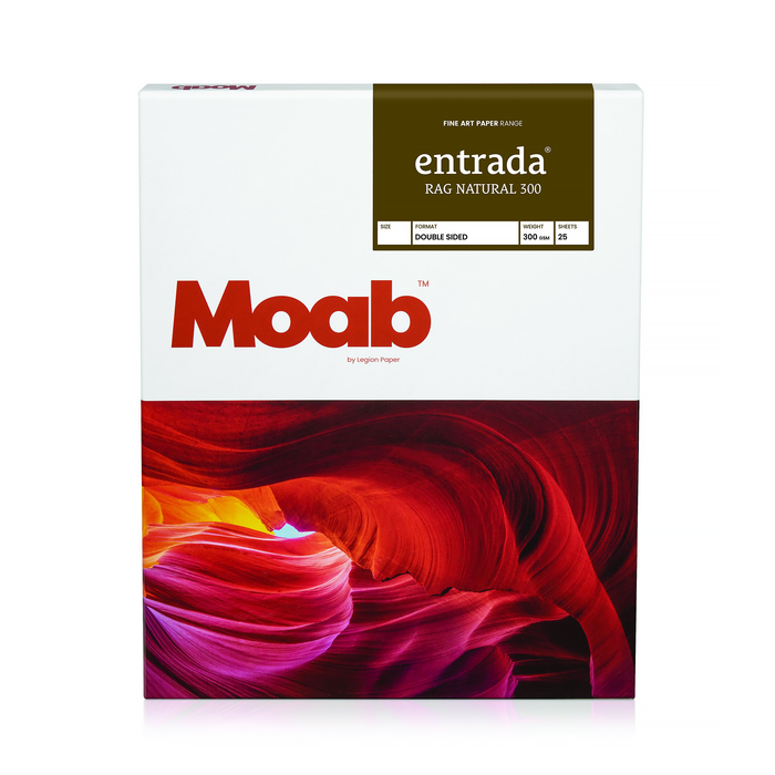 Moab Entrada Rag Natural 300, 17" x 22" - 25 Sheets