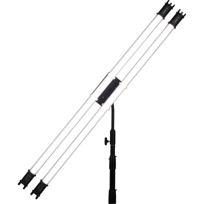 Nanlite PavoTube Double Bank T12 LED Tube Gooseneck Mount with 5/8" Receiver