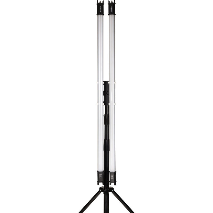 Nanlite PavoTube Double Bank T12 LED Tube Gooseneck Mount with 5/8" Receiver