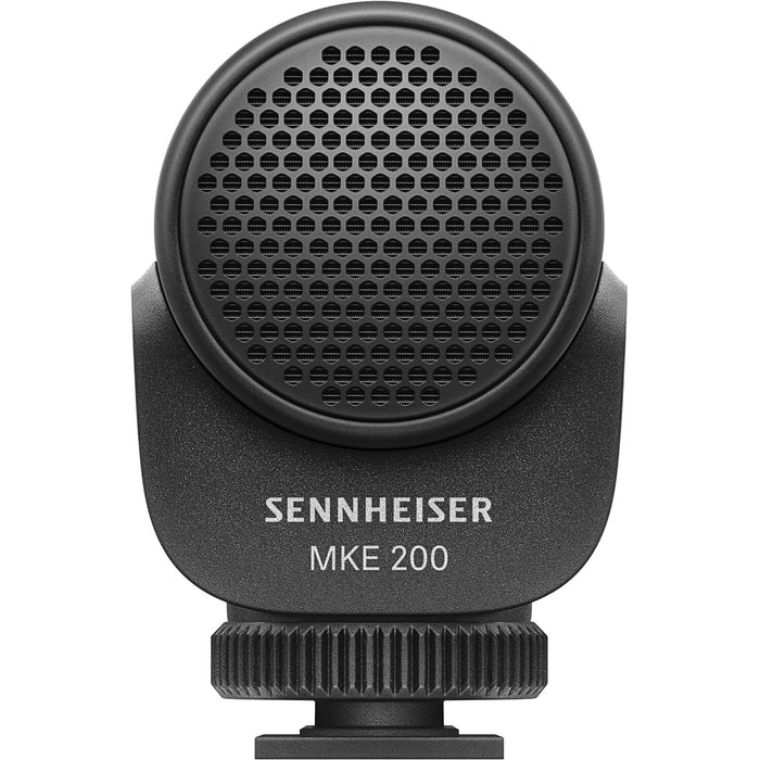 Sennheiser MKE 200 Mobile Kit Ultracompact Camera-Mount Directional Microphone with Smartphone Recording Bundle