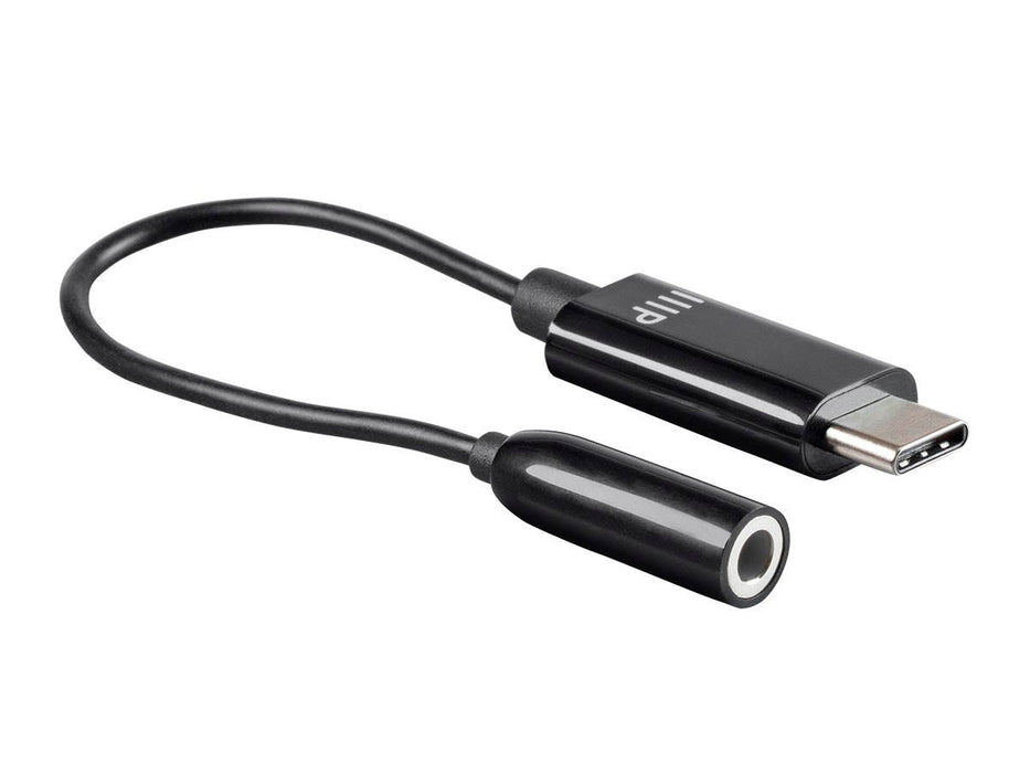 Monoprice USB-C Digital to 3.5mm Auxiliary Audio Adapter - Black