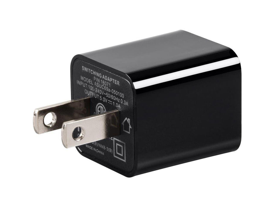 Monoprice Generic USB Compact Wall Charger, 1-Port, 1A Output for iPhone, Android, and Galaxy Devices