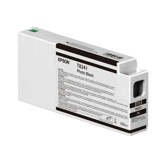 Epson T824100 UltraChrome HD Photo Black Ink Cartridge for Select SureColor P-Series Printers - 350mL