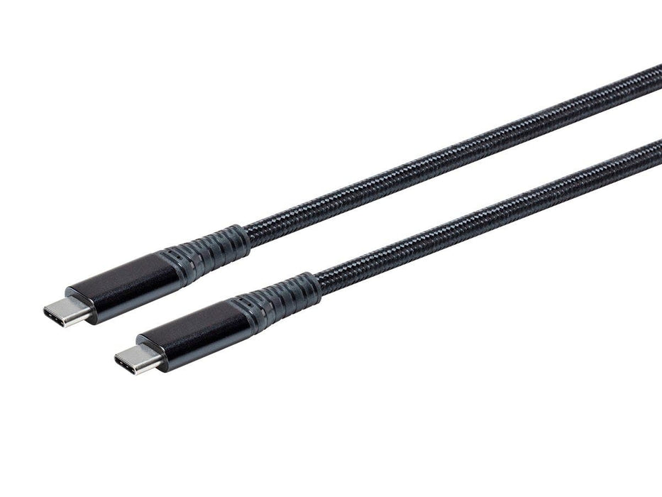 Monoprice Durable USB 3.2 Type-C to Type-C Gen 2, Black, 1m (3.3 ft)