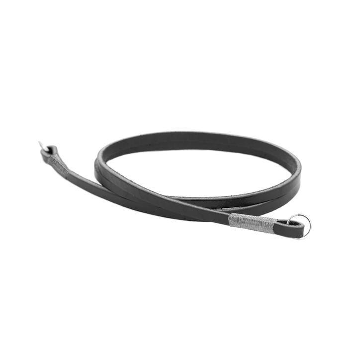 Gordy's Lug Mount Horizontal Leather Neck Strap 50in - Black/Gray