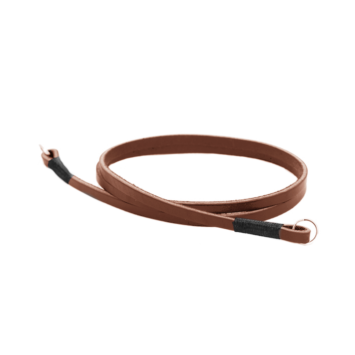 Gordy's Lug Mount Horizontal Leather Neck Strap 40in - Dark Brown/Black