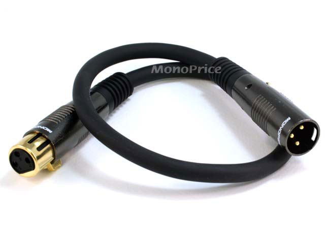 Monoprice 1.5' XLR3M to XLR3F Mic Cable