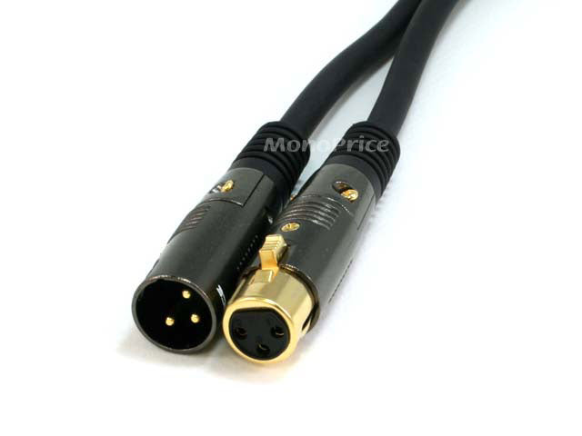 Monoprice 1.5' XLR3M to XLR3F Mic Cable