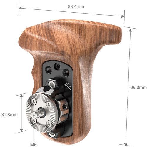 SmallRig Right-Side Wooden Grip with ARRI Rosette