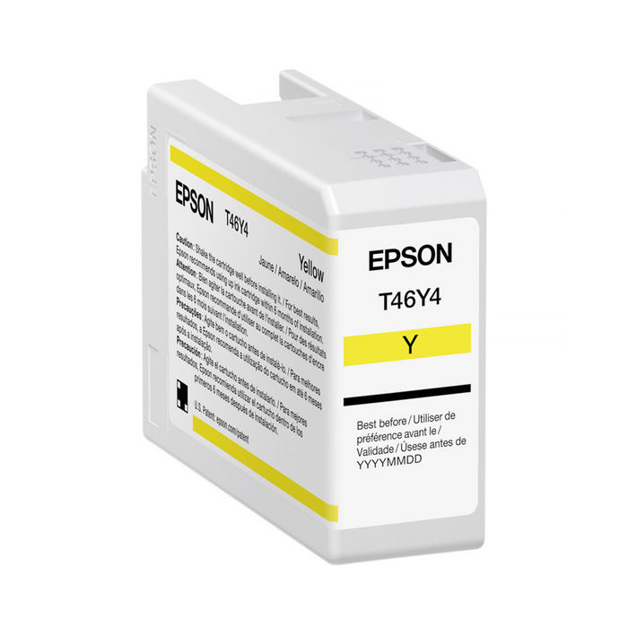 Epson T46Y4 UltraChrome Pro10 Yellow Ink Cartridge for SureColor P900 Printer - 50mL