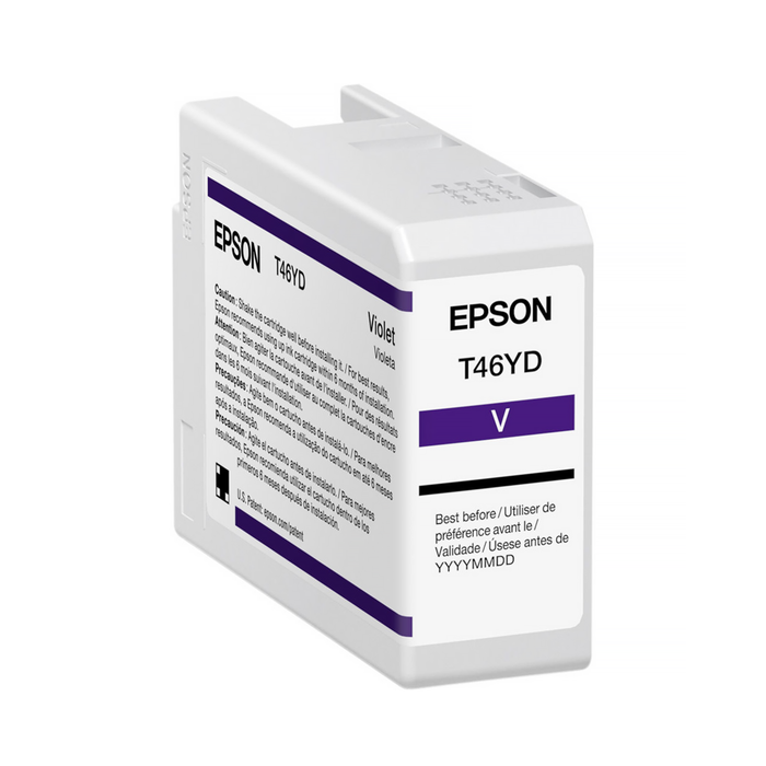 Epson T46YD UltraChrome Pro10 Violet Ink Cartridge for SureColor P900 Printer - 50mL