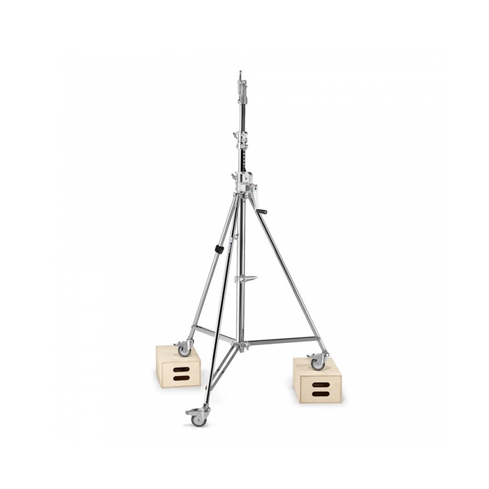 Avenger B6039CS 12' Wind-Up Stand with Braked Wheels - Chrome