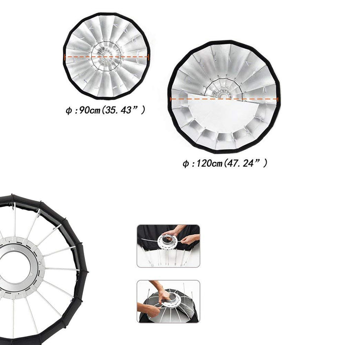 Godox P120L Parabolic Softbox with Bowens Mount - 47.1"