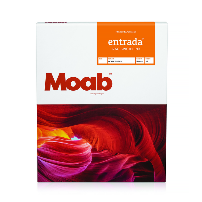 Moab Entrada Rag Bright 190, 5" x 7" - 25 Sheets