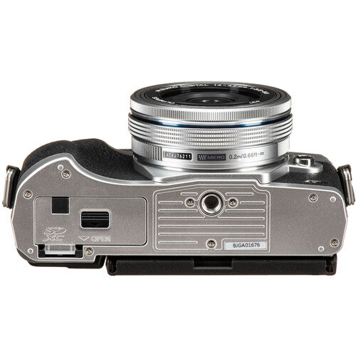 OM System OM-D E-M10 Mark IV Camera with 14-42mm EZ Lens - Silver