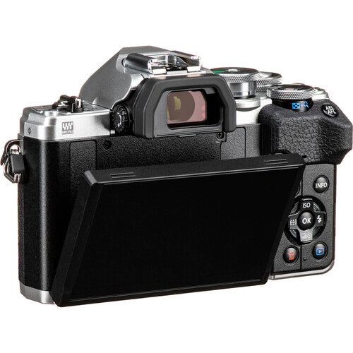 OM System OM-D E-M10 Mark IV Camera with 14-42mm EZ Lens - Silver