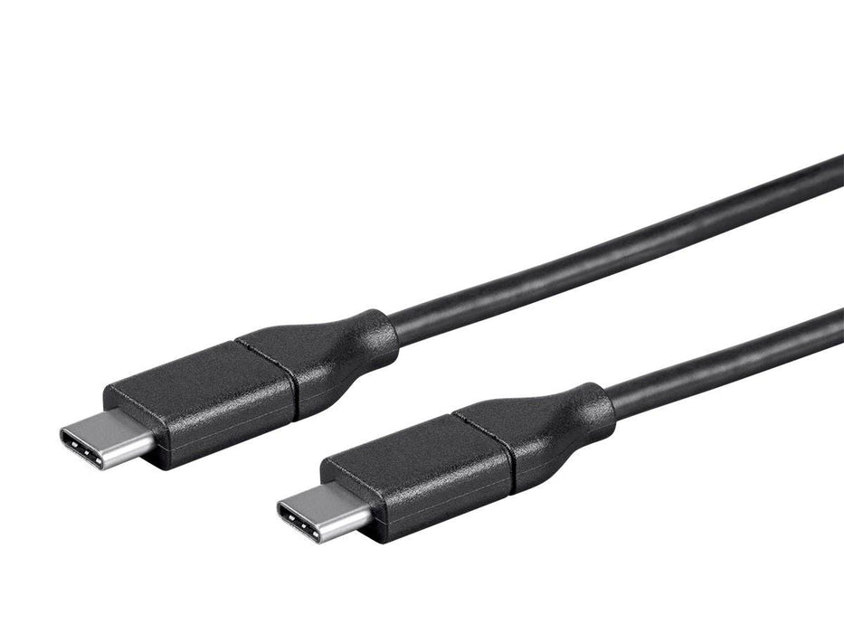 Monoprice Essentials USB Type-C to Type-C 2.0 Cable - 480Mbps, 5A, 26AWG - Black, 13.1 ft