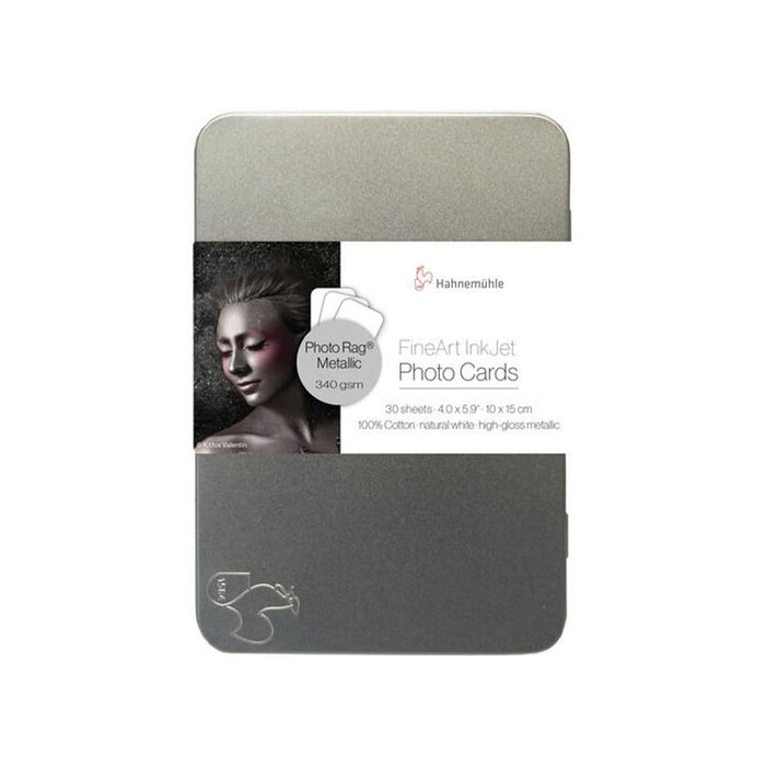 Hahnemühle Photo Rag Metallic Photo Cards, 4x6 - 30 Sheets