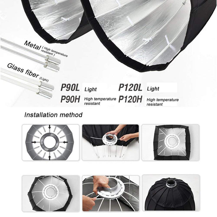 Godox P120L Parabolic Softbox with Bowens Mount - 47.1"