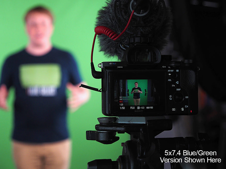 FotodioX Portable Background Kit, 5 x 7.4' - Chroma Blue/Green