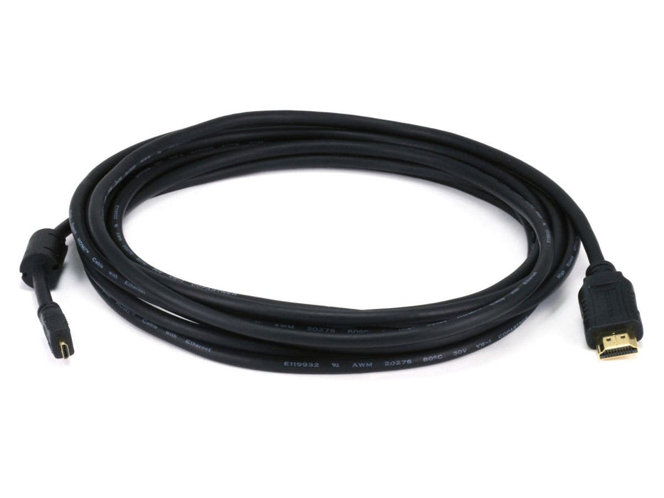 Monoprice HDMI to Micro HDMI 15ft Black