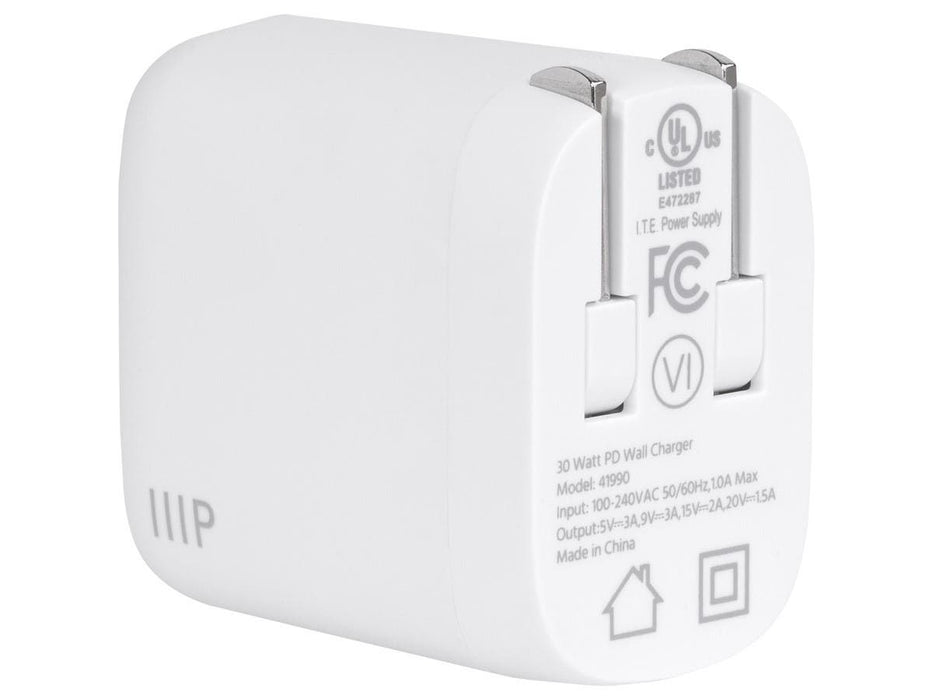 Monoprice USB-C Wall Charger 30W, 1-Port