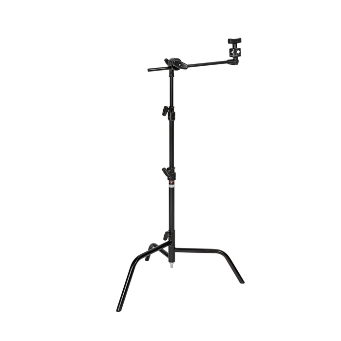 Matthews 20" C+Stand with Spring Loaded Turtle Base, Grip Head and Arm Kit - Black