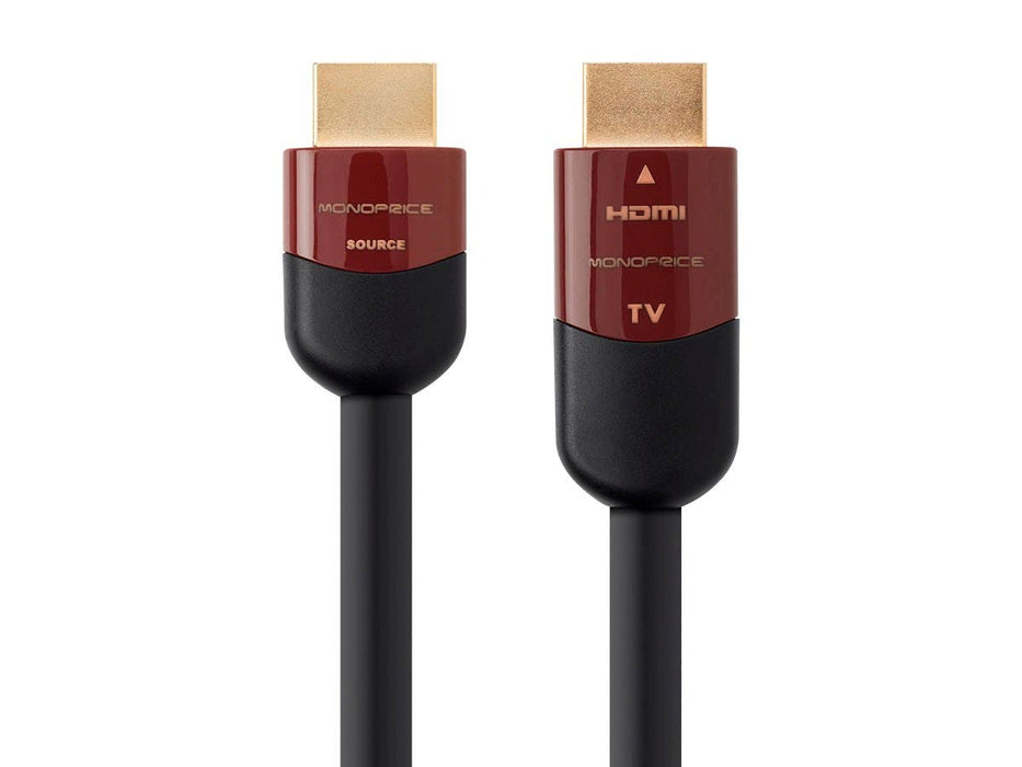 Monoprice 4K High Speed HDMI Cable 100ft - 10.2Gbps Black