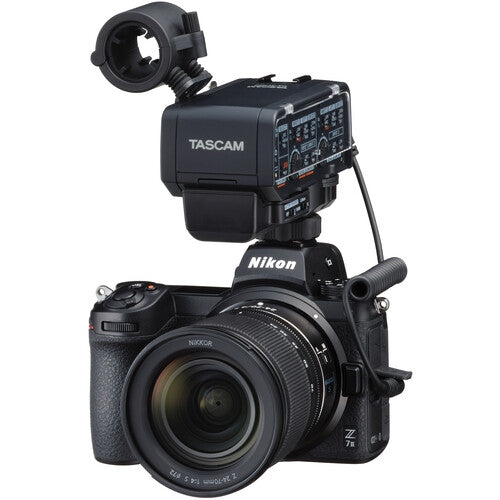 Tascam CA-XLR2d-AN XLR Microphone Adapter Kit for Cameras (3.5mm Analog)
