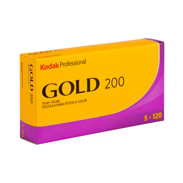 Kodak Professional Gold 200 Color Negative - 120 Film, 5 Pack
