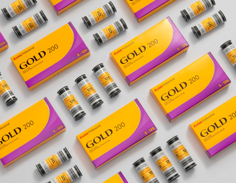 Kodak Professional Gold 200 Color Negative - 120 Film, Single Roll